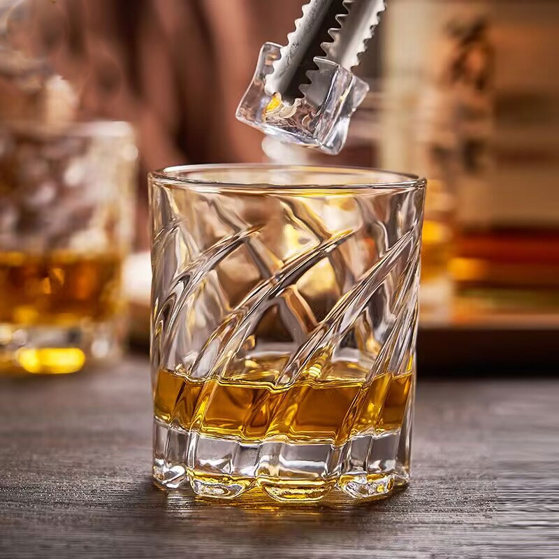 Wine Beer Spirit - Embossed Whiskey Glass High-Quality Home Use