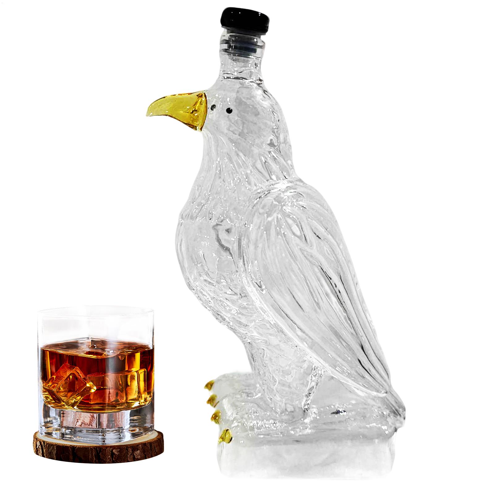 Wine Beer Glass Set - Whiskey Decanter Glass Animal-Shaped Whiskey Bottles
