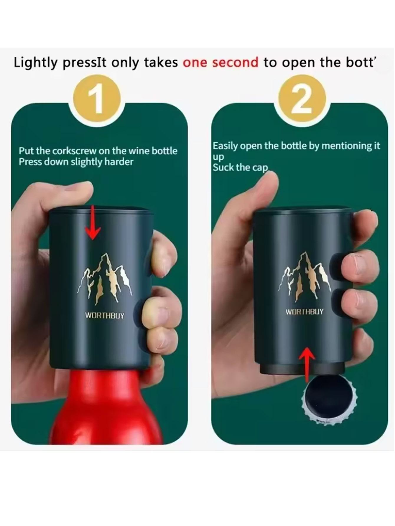 Wine Beer Opener - 1Pcs Automatic Beer Bottle Opener Stainless