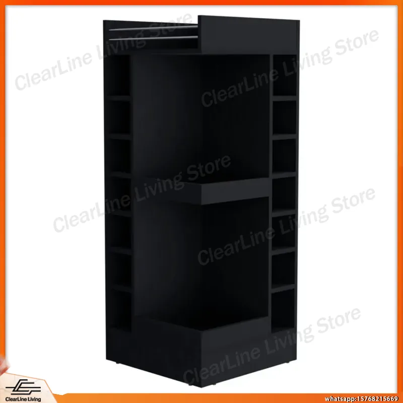 Black Corner Bar Cabinet with  - огляд і ціна Wine Beer Rum