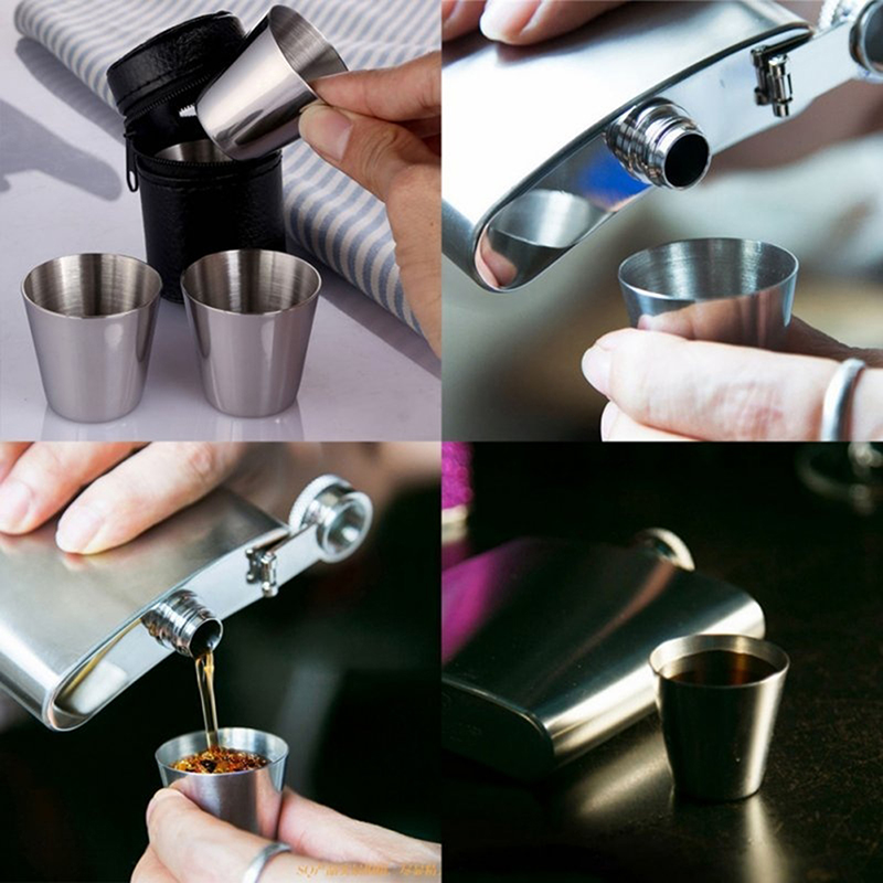 4/6Pcs Stainless Steel Cups Mi - огляд і ціна Wine Beer Glass Set