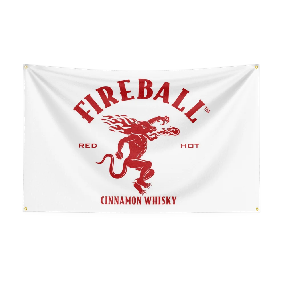 3×5ft whisky-f-fireballs Flag  - огляд і ціна Wine Beer Rum