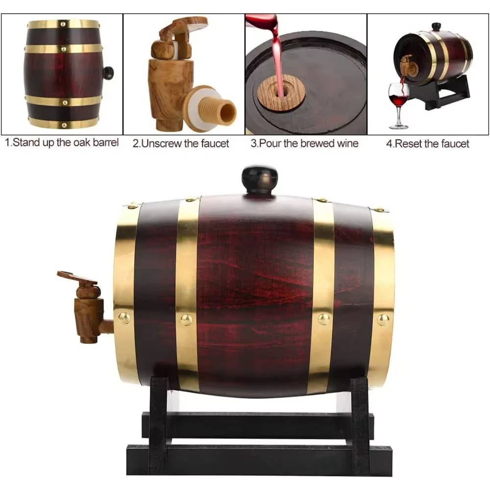 Whiskey Barrel Dispenser Oak A - огляд і ціна Wine Beer Spirit
