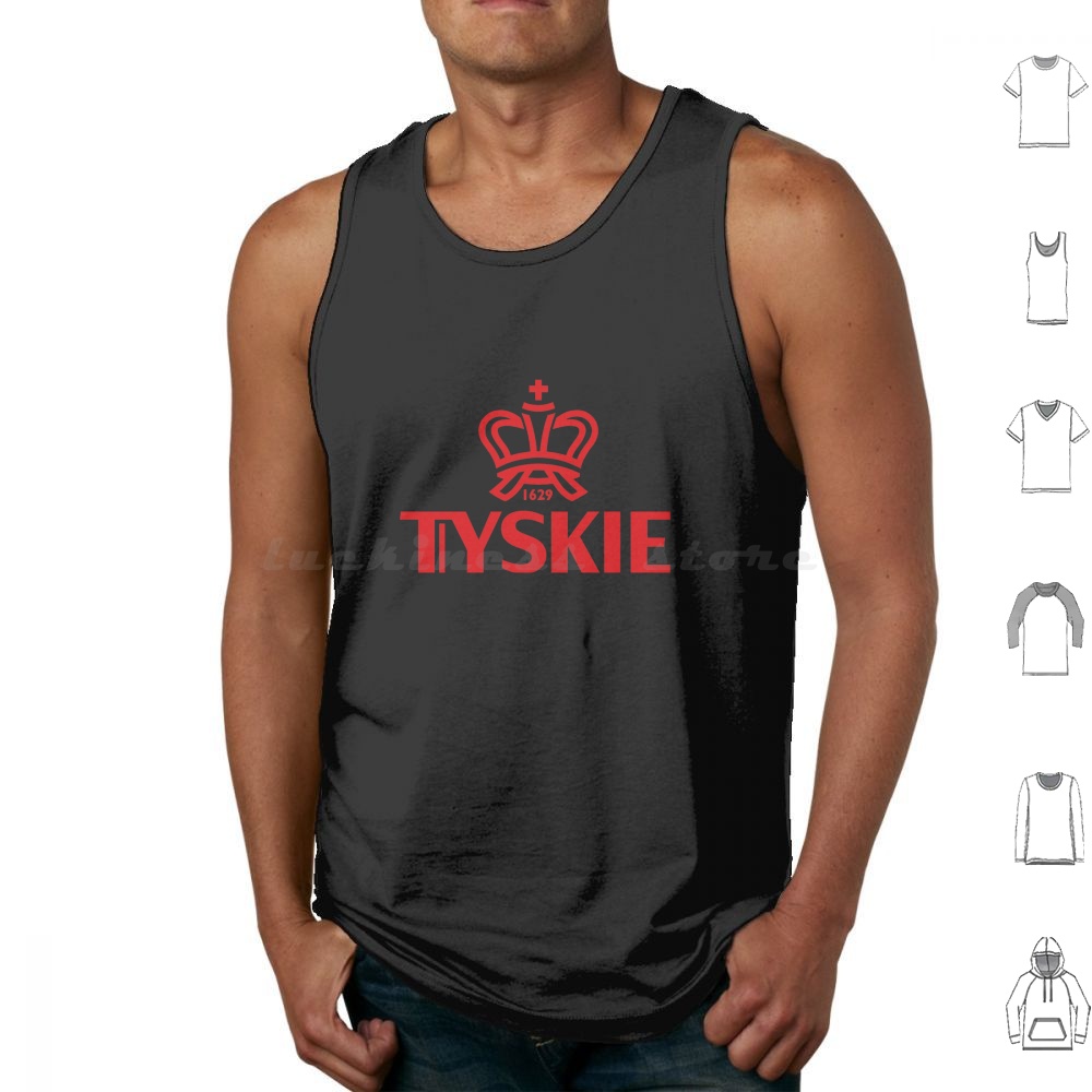 Tyskie Tank Tops Print Cotton  - огляд і ціна Wine Beer Rum