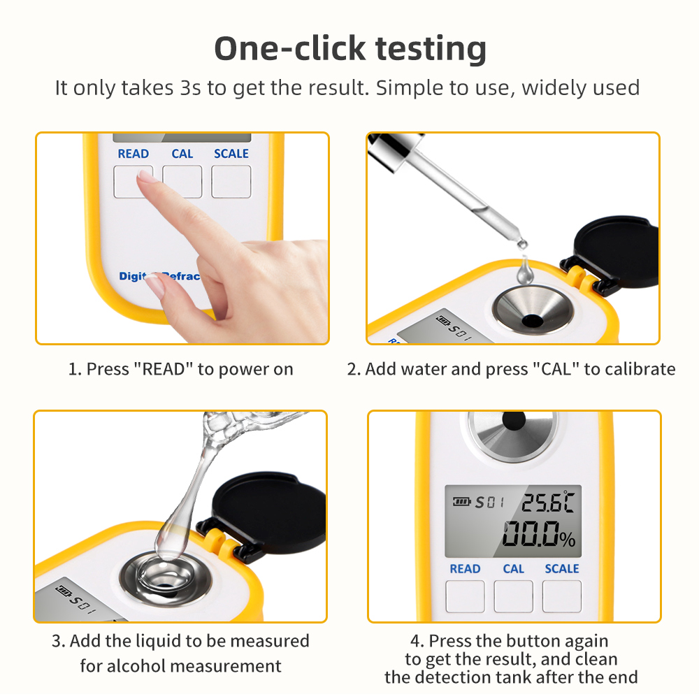 Digital Alcohol Refractometer  - огляд і ціна Wine Beer Spirit