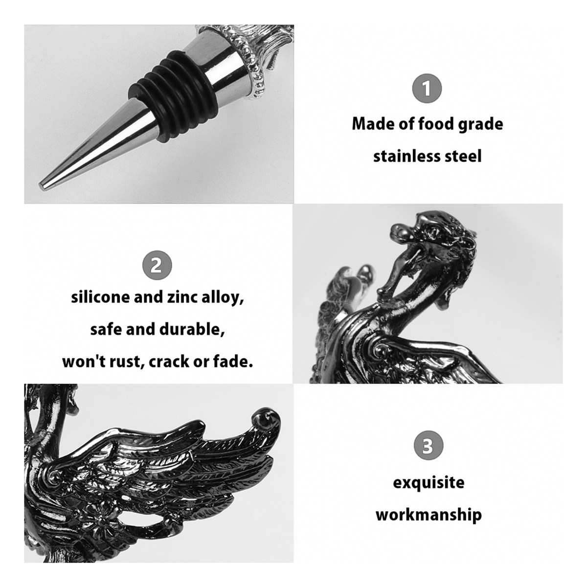 Animal Head Wine Stopper and P - огляд і ціна Wine Beer Glass Set