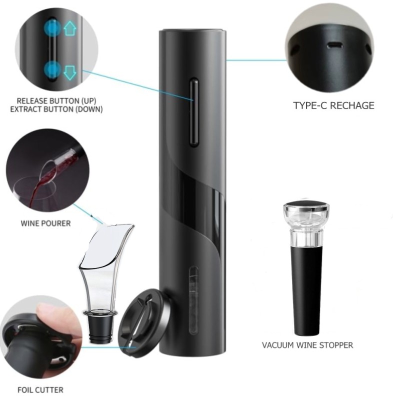 Rechargeable Multifunction Ele - огляд і ціна Wine Beer Opener