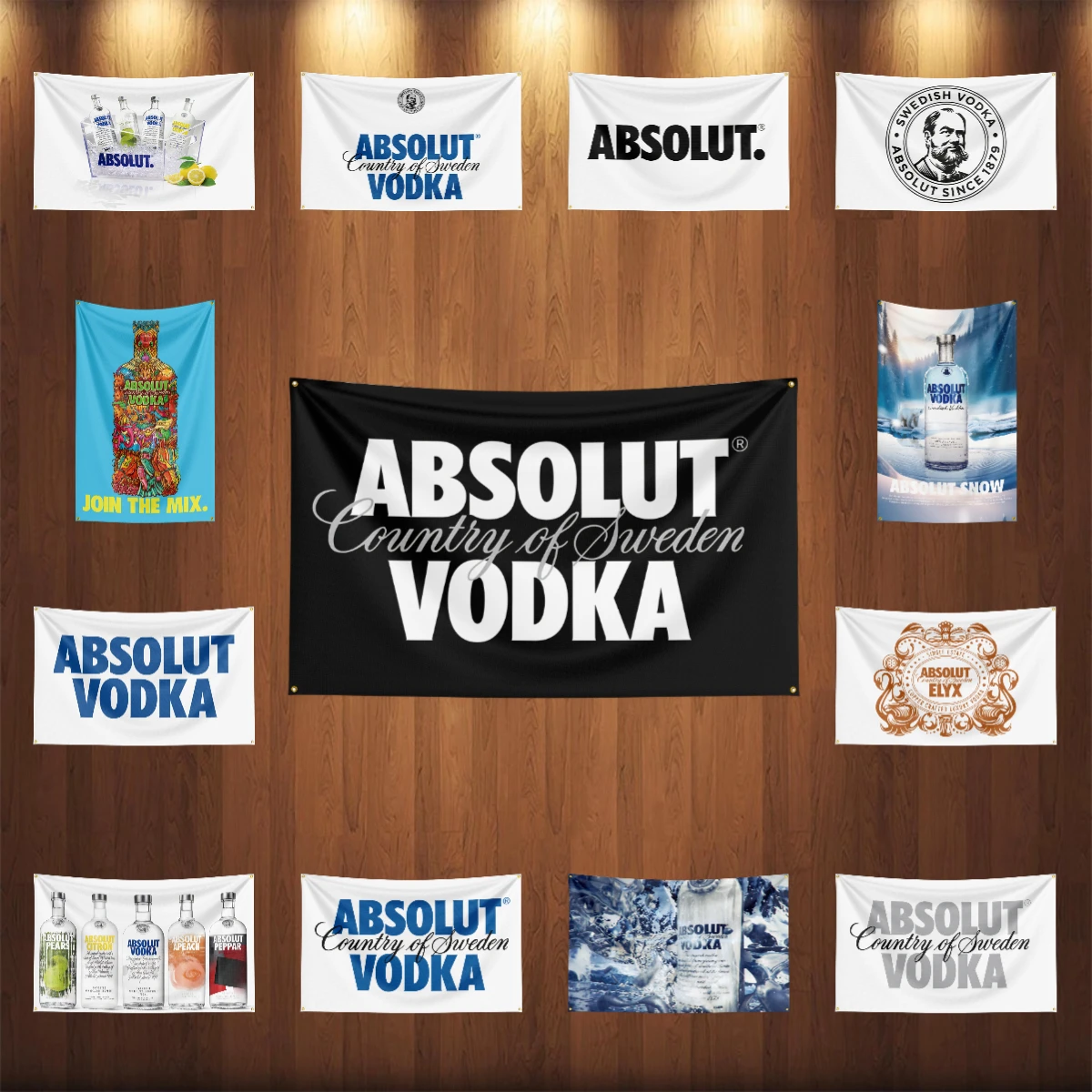 3×5ft A-Absolut Vodkas Flag Po - огляд і ціна Wine Beer Rum