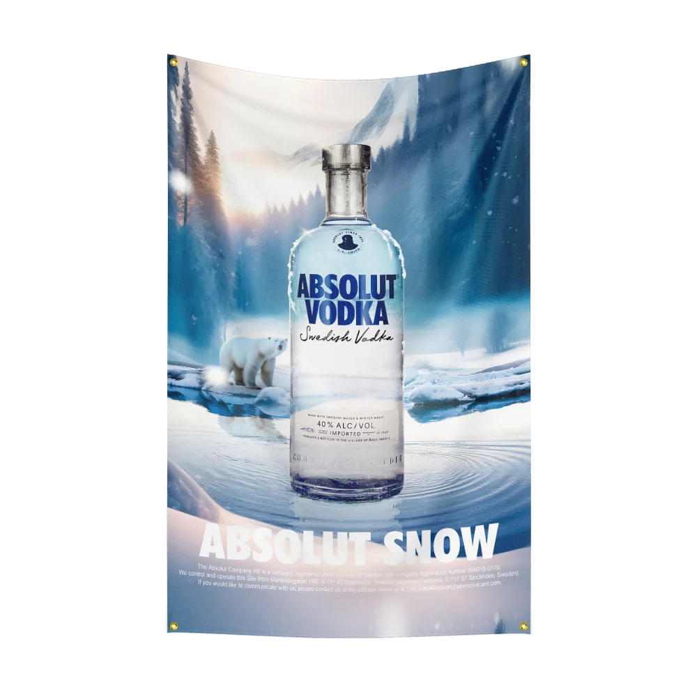 3×5ft A-Absolut Vodkas Flag Po - огляд і ціна Wine Beer Rum