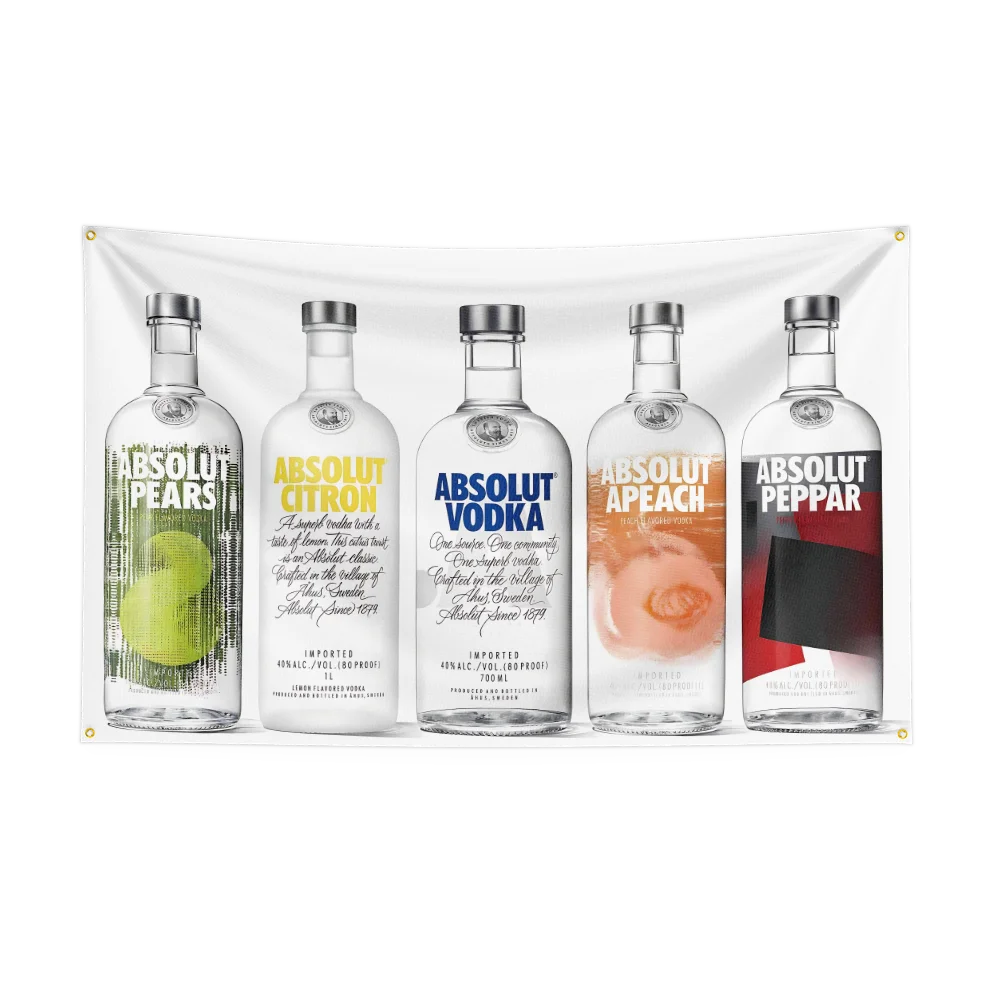 3×5ft A-Absolut Vodkas Flag Po - огляд і ціна Wine Beer Rum