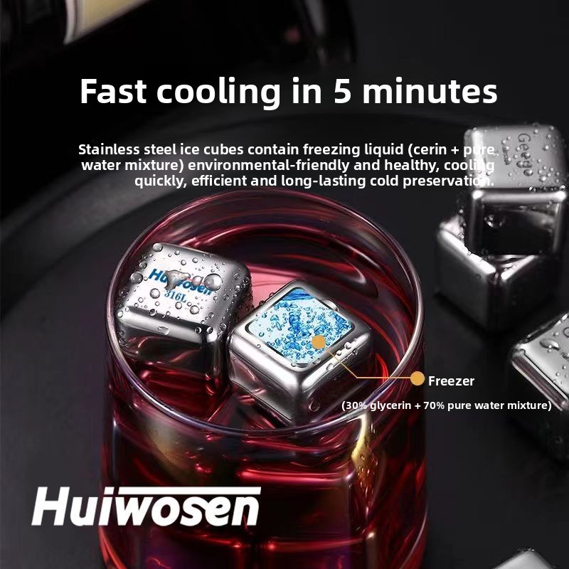 316 Stainless Steel Ice Cube R - огляд і ціна Wine Beer The Whiskey