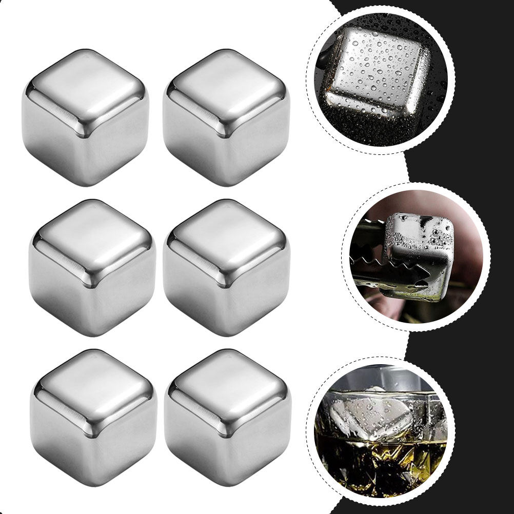 6Pcs Stainless Steel Wine Rock - огляд і ціна Wine Beer The Whiskey